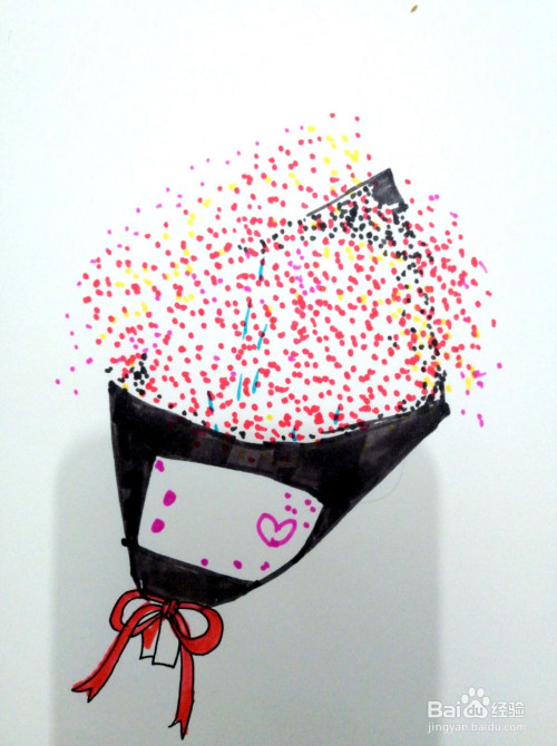 满天星花束简笔画怎么画