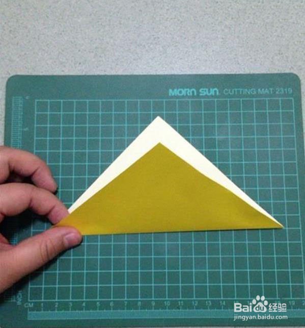 三角插折纸灯笼