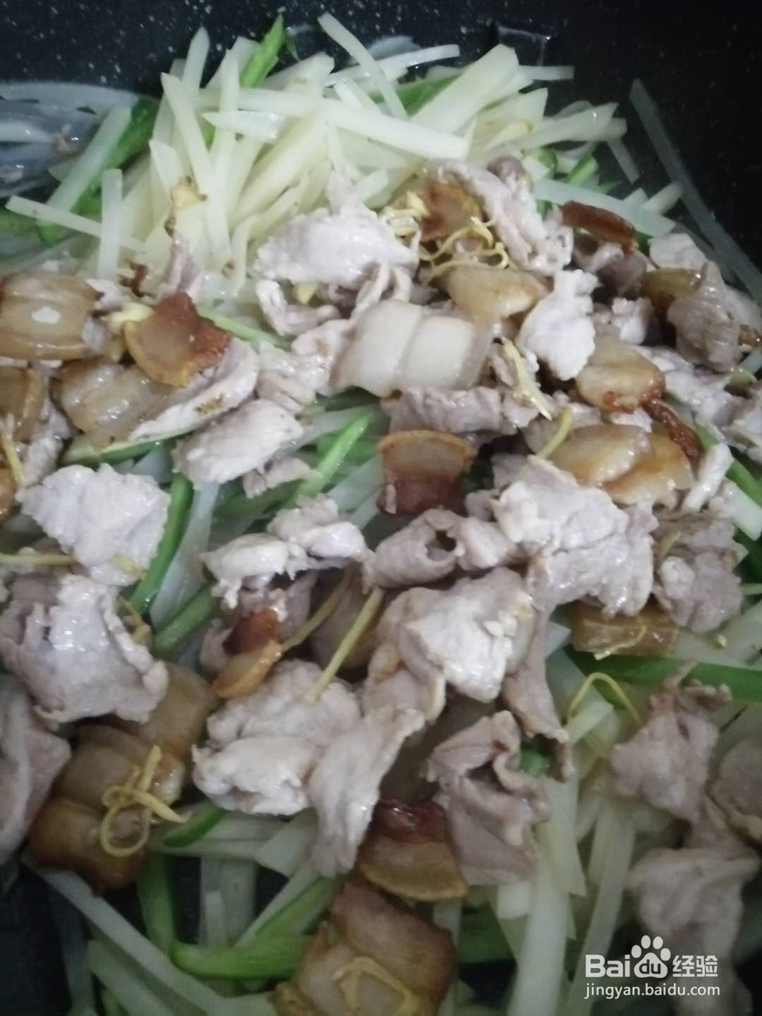 土豆丝青椒炒肉