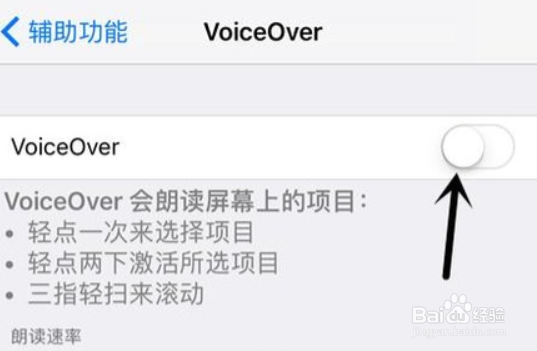 苹果x盲人模式怎么关闭