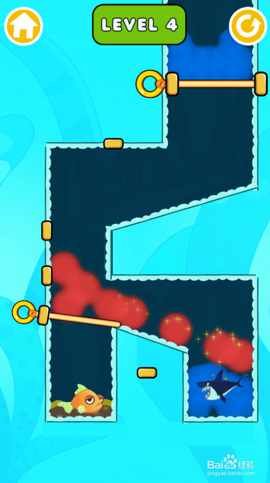 Pins Save The Fish的LEVEL 4如何过关