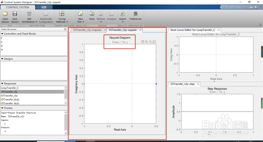 如何在matlab中IOTransfer_r2y画奈奎斯特图?