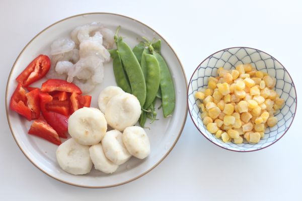 时蔬马蹄炒虾仁