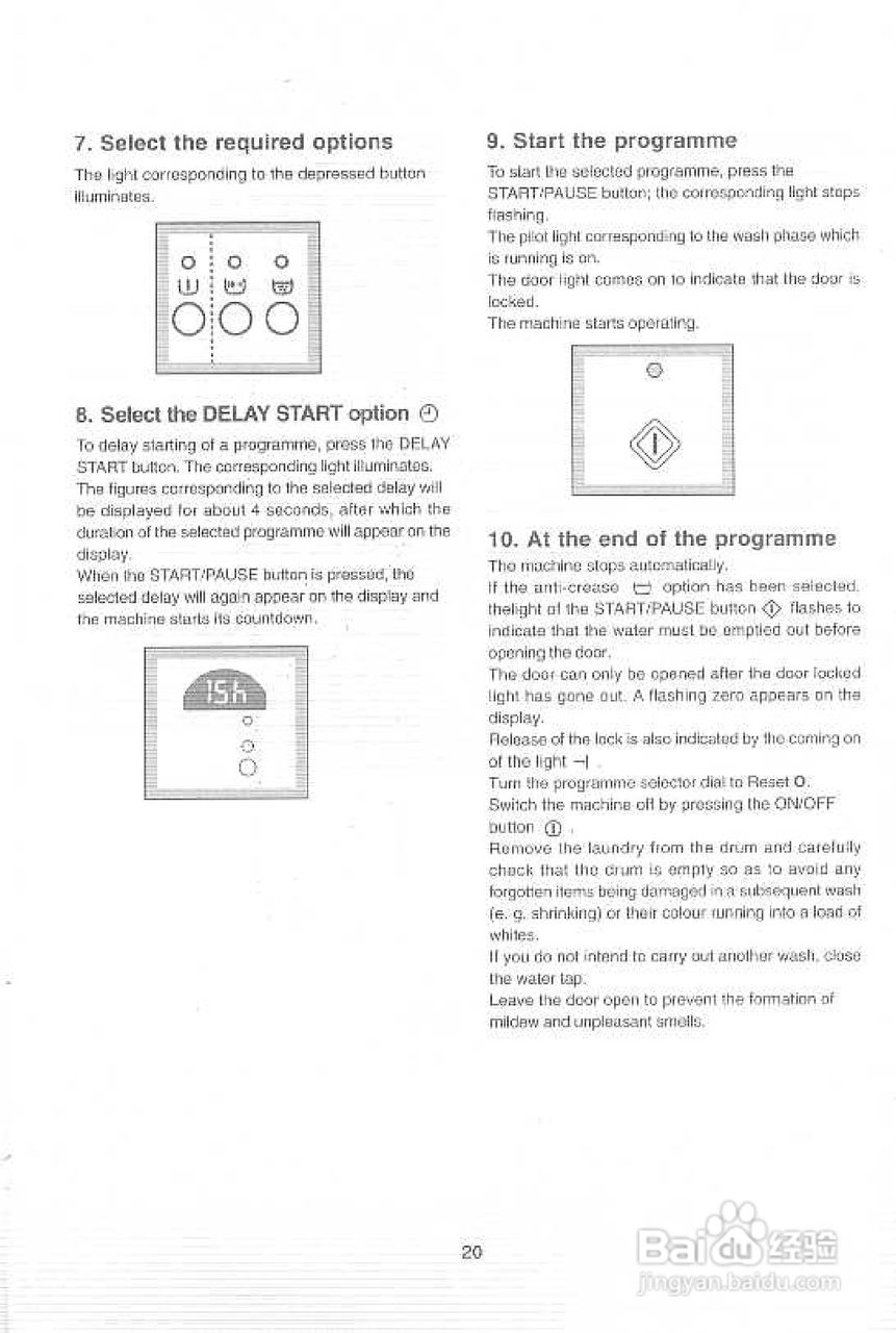 伊莱克斯EW1288W洗衣干衣机说明书:[5]