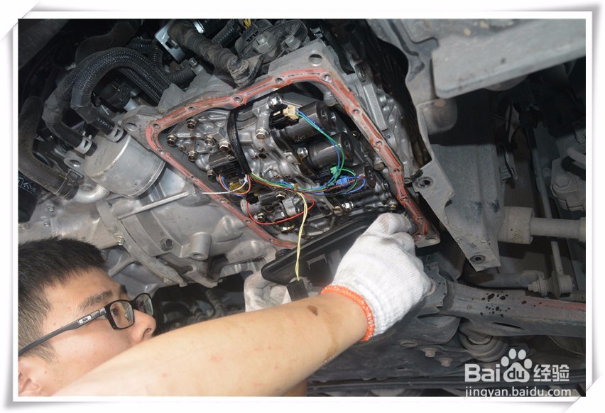 马自达自动变速箱换油保养,循环机换油