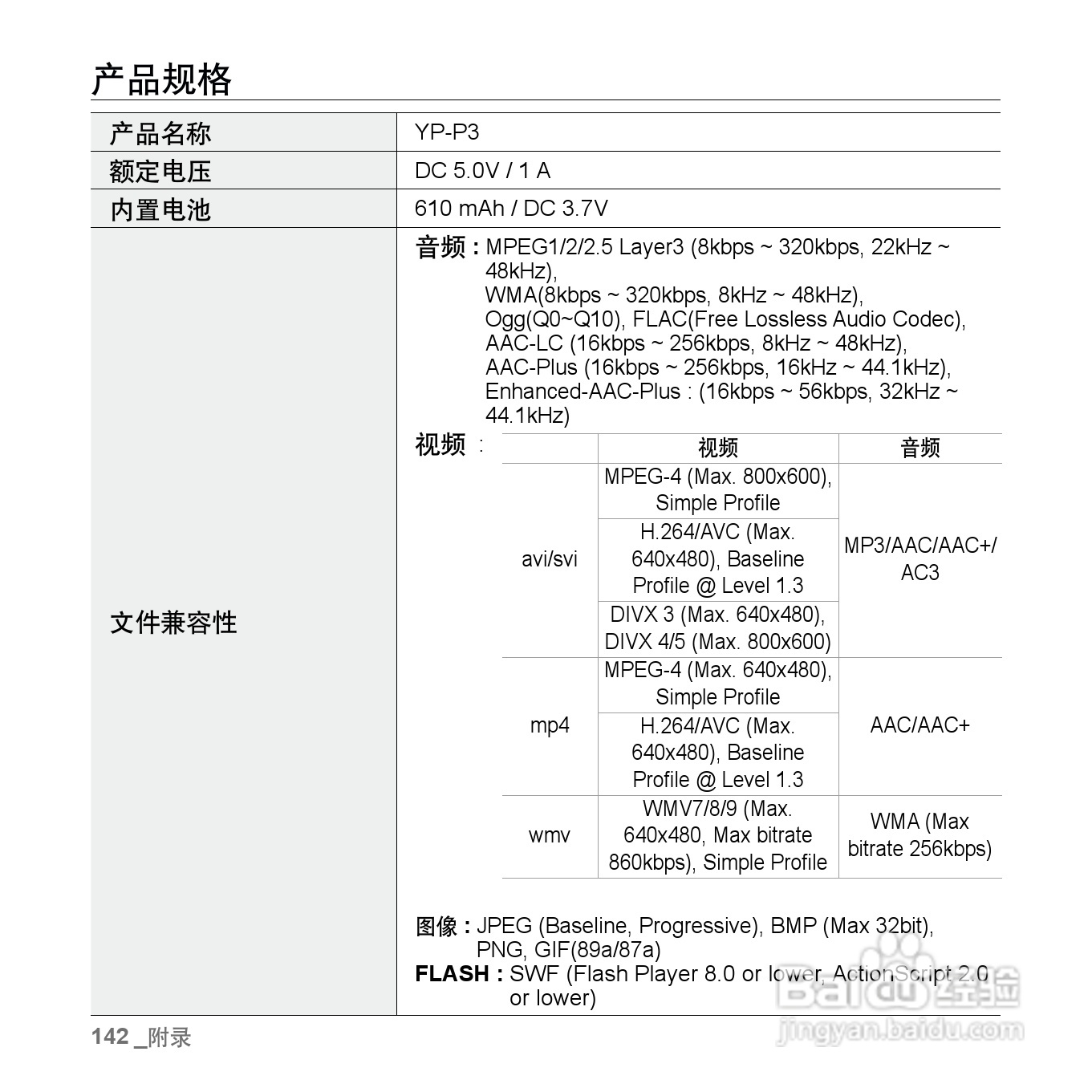 三星YP-P3 MP4播放器使用说明书:[15]