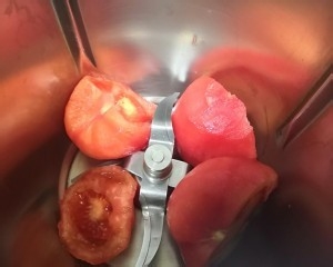 养生食补番茄豌豆白玉羹的做法