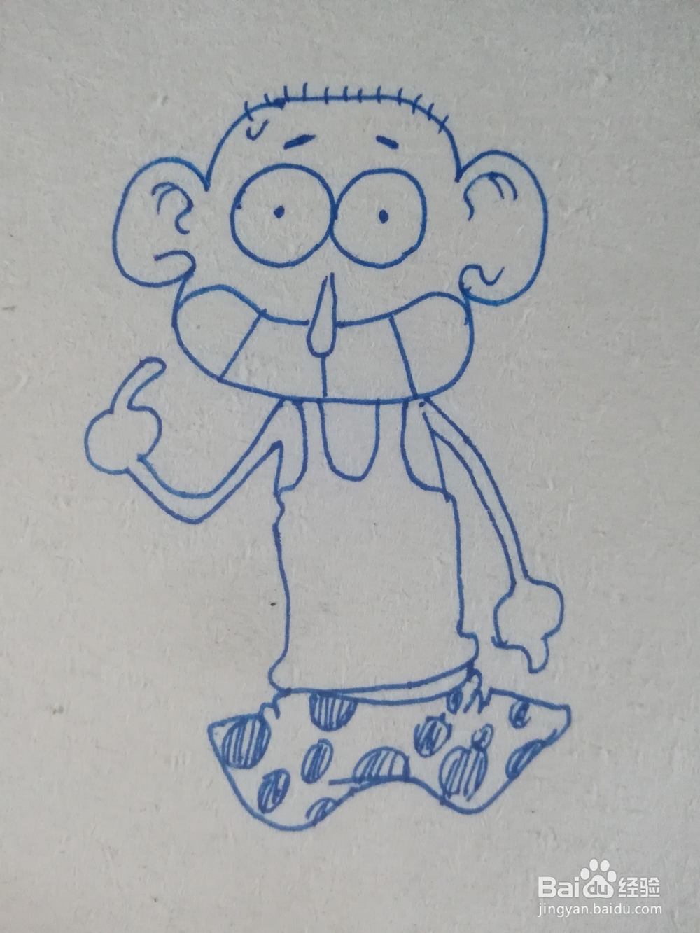 怎么画漫画呆头的简笔画