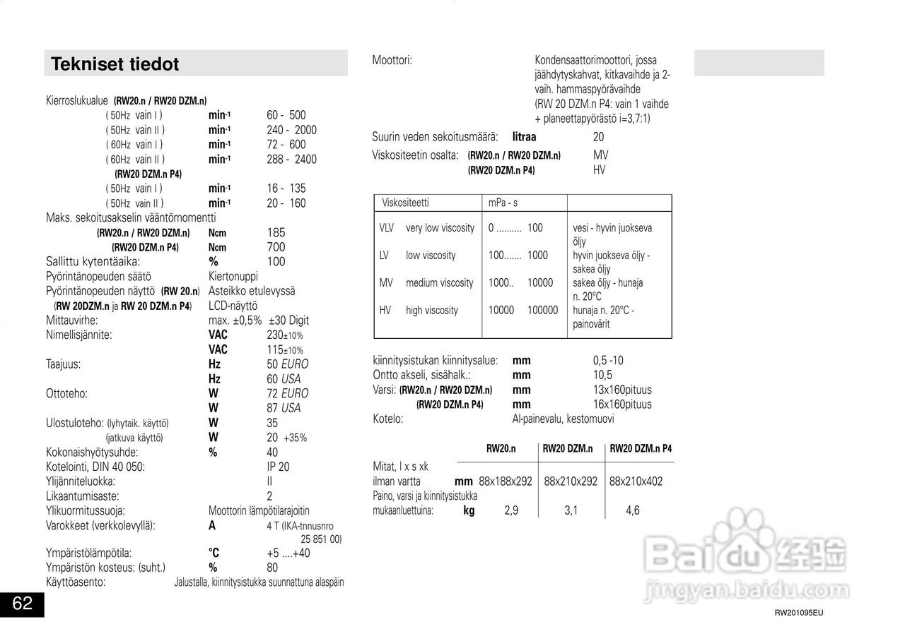 IKA RW 20.n 顶置式机械搅拌器使用说明书:[7]
