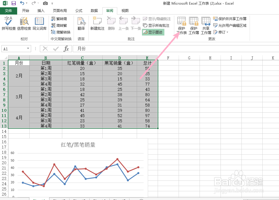 excel如何撤销对工作表的保护