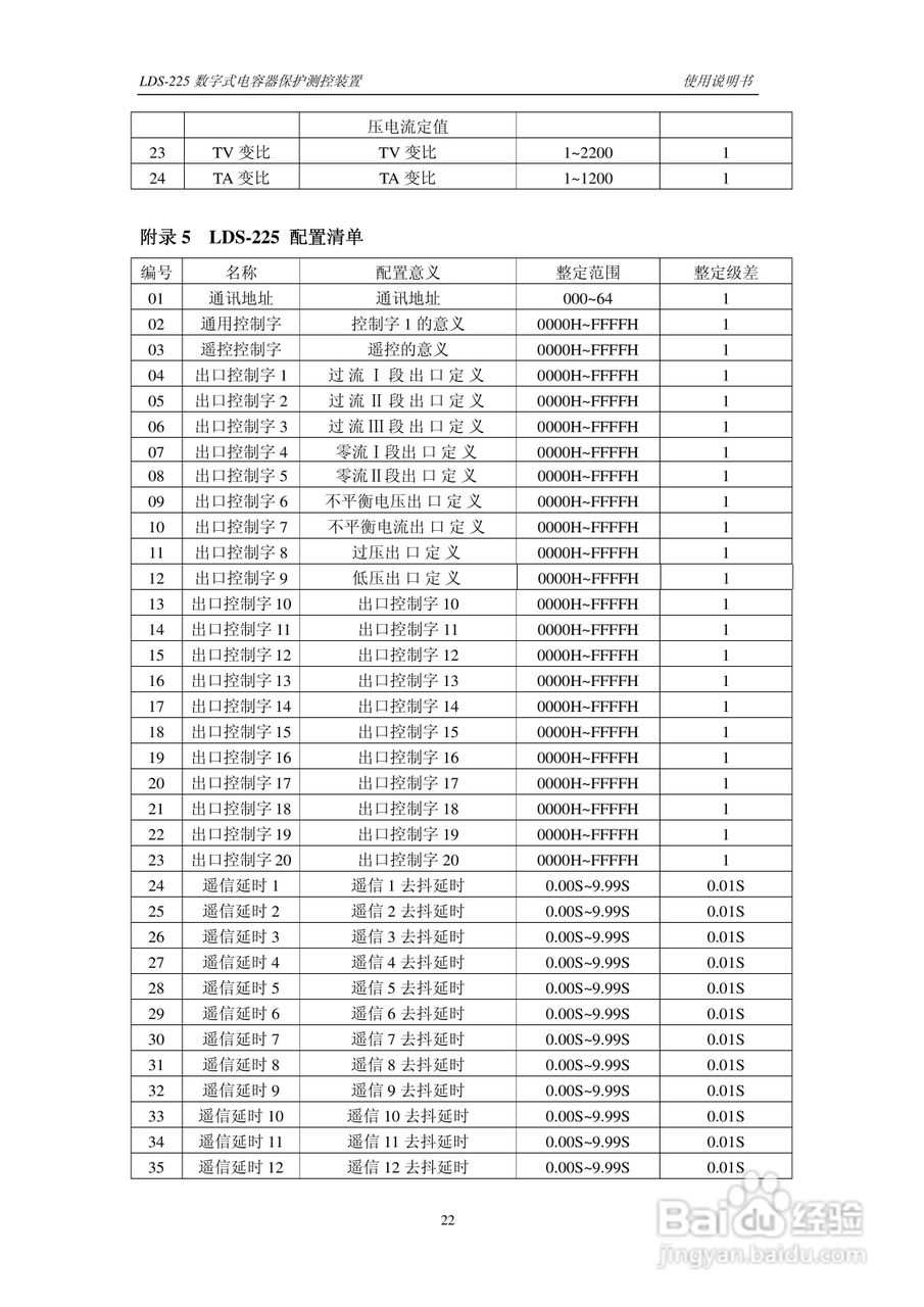 LDS-225 数字式电容器保护测控装置说明书:[3]