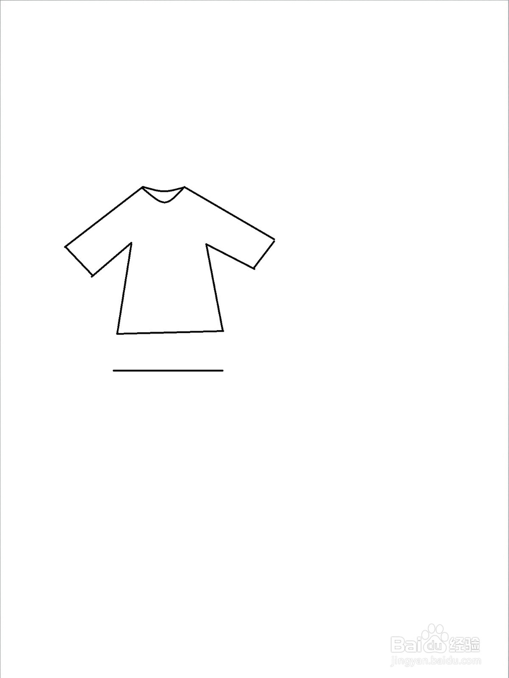 幼儿画衣裤的简单步骤