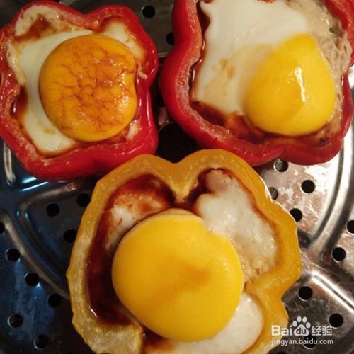 彩椒肉沫蒸蛋的做法