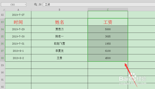 WPS表格如何隐藏特定的单元格?