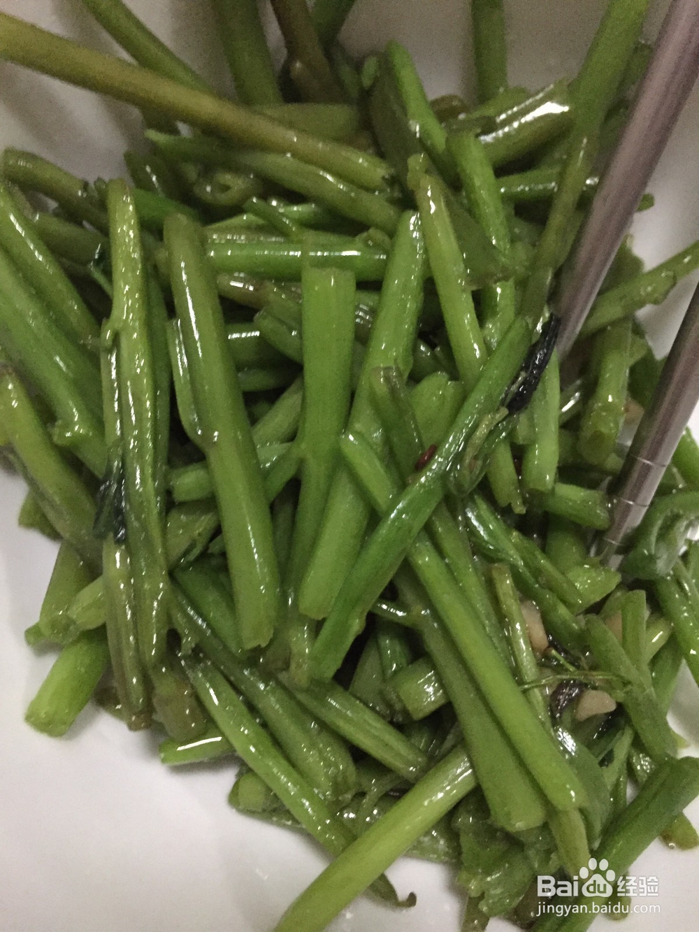 家常菜系素炒空心菜杆