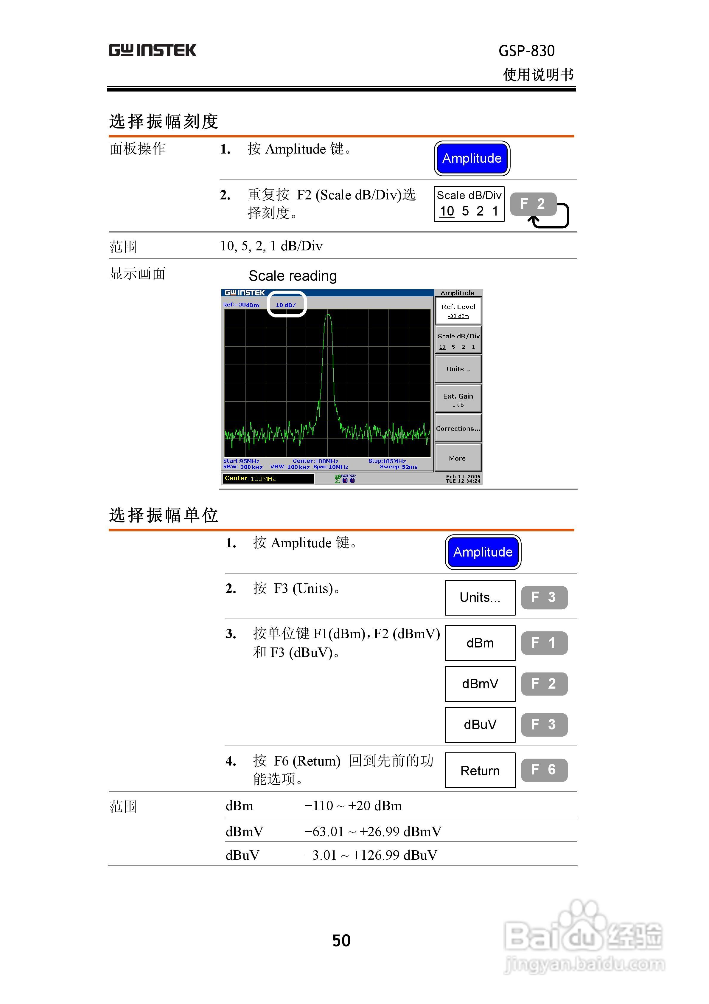 固纬GSP830频谱分析仪说明书:[6]
