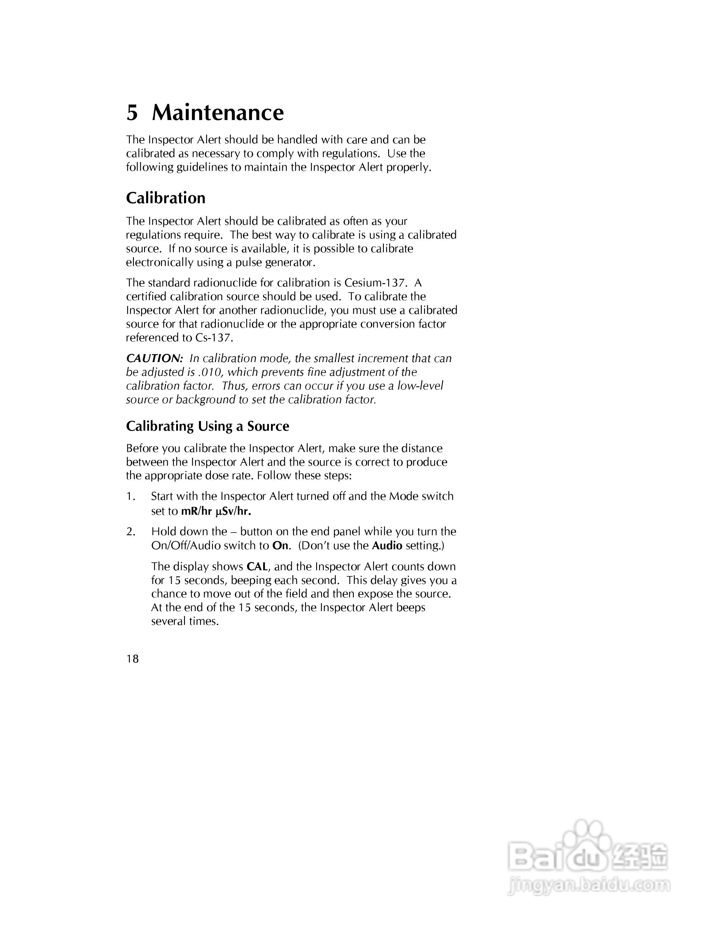 Inspector alert 辐射检测仪说明书:[3]