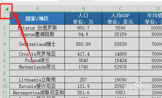 excel如何快速删除空白行