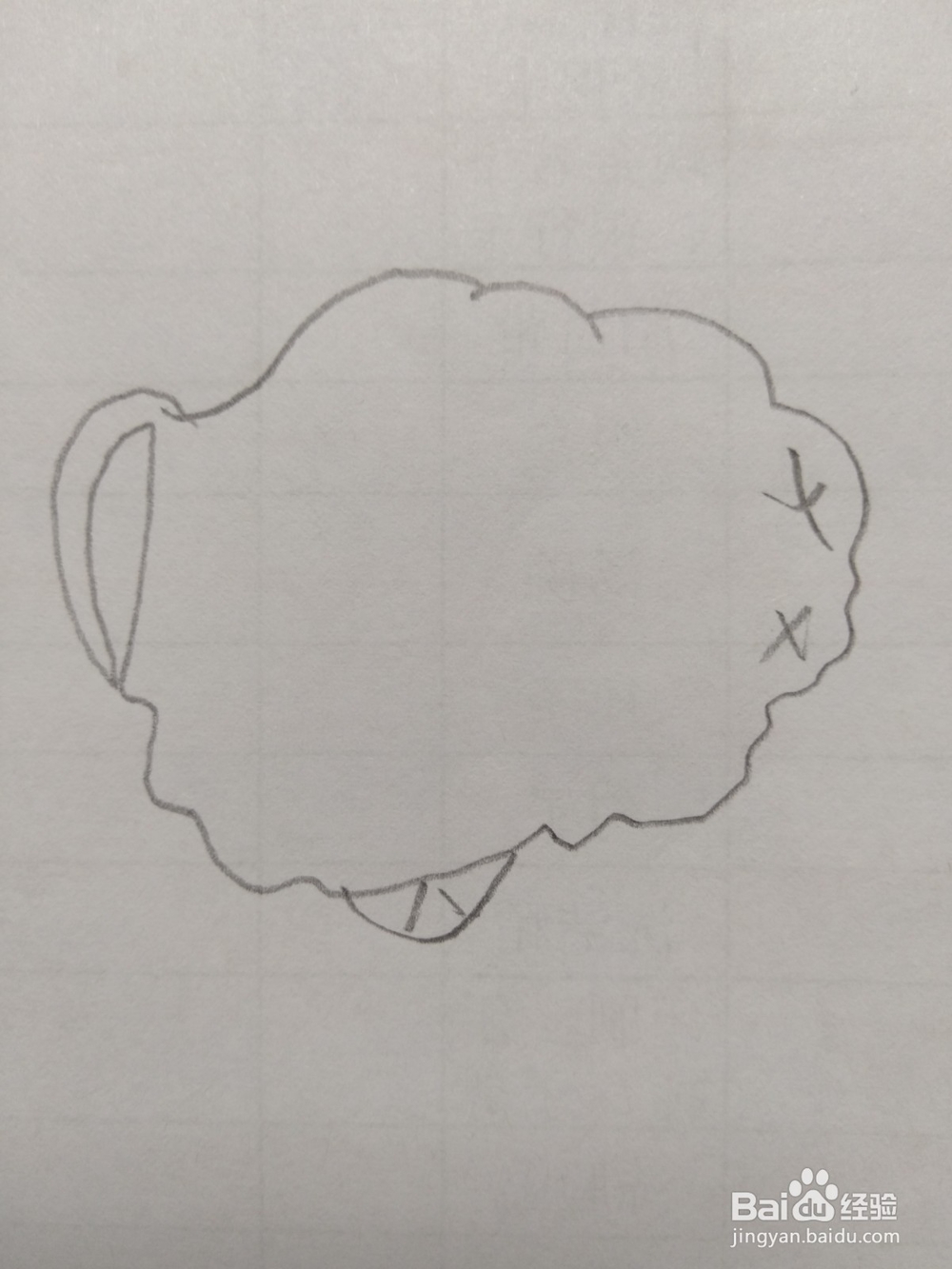 简笔画花菜画法3