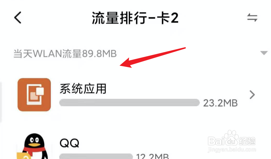 小米手机，MIUI11，怎么应用使用流量情况？