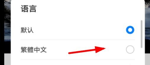 华为字幕语言如何设置为繁体中文
