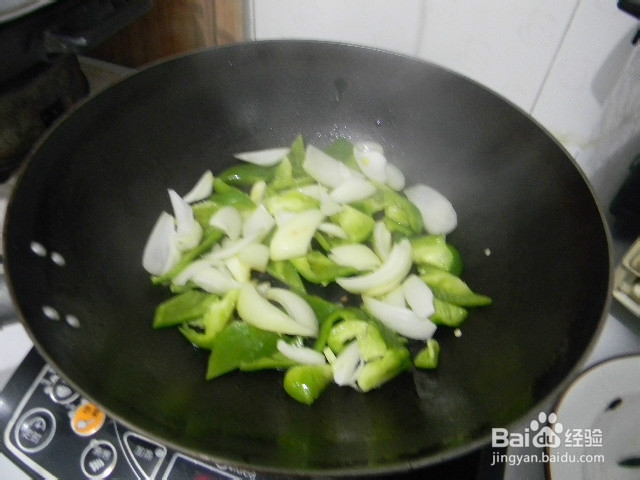 美味小炒洋葱青椒炒猪肝