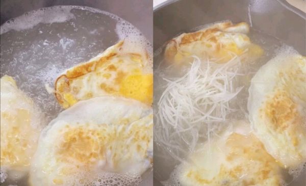 萝卜煎蛋滋补汤