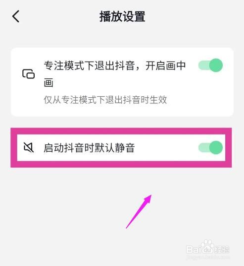 怎么设置启动抖音时默认静音？