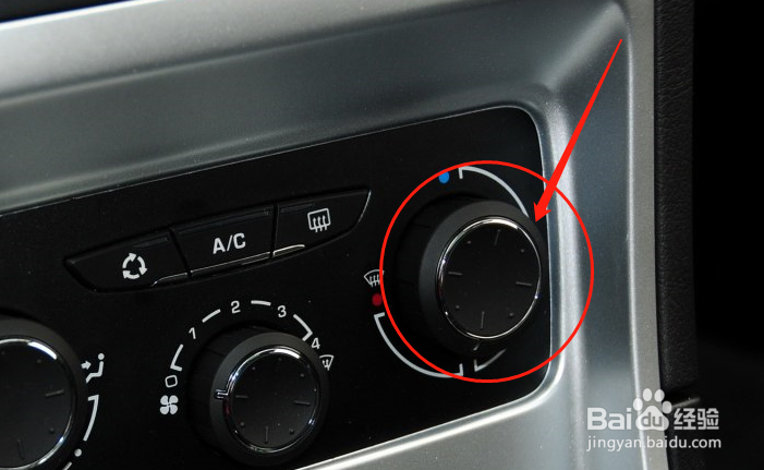 怎么调节标致307车辆空调功能