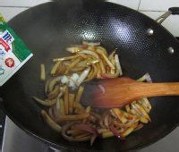 韭黄炒杏鲍菇的做法