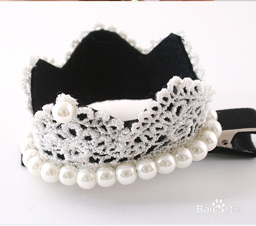 教你做蕾丝皇冠发卡
