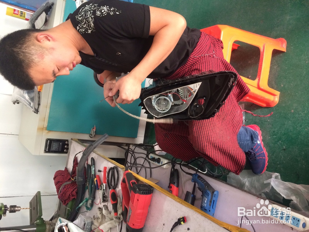 起亚k2改灯全程