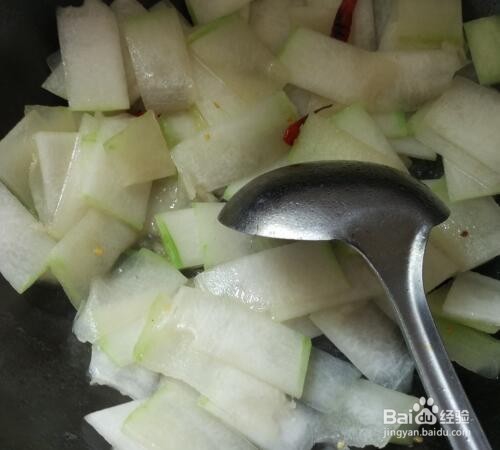 #美食#单炒冬瓜做法