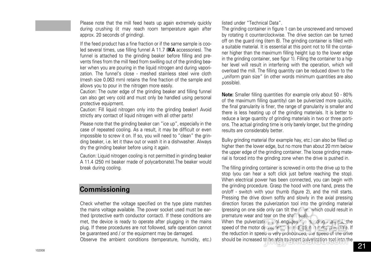 IKA A11分析研磨机使用说明书:[3]