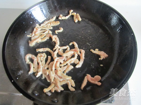 虫草花花生芽炒肉丝