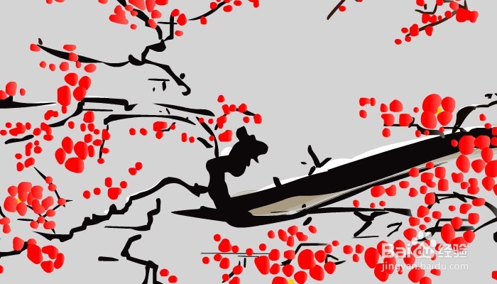 flash鼠绘——梅