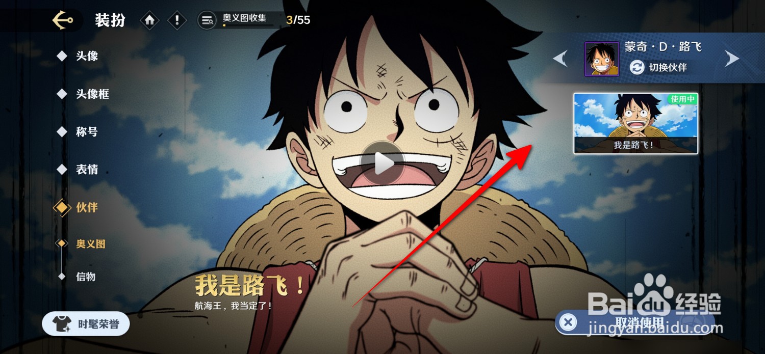 航海王壮志雄心伙伴装扮在哪