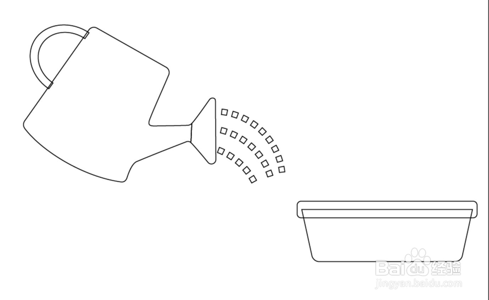 浇花简笔画设计