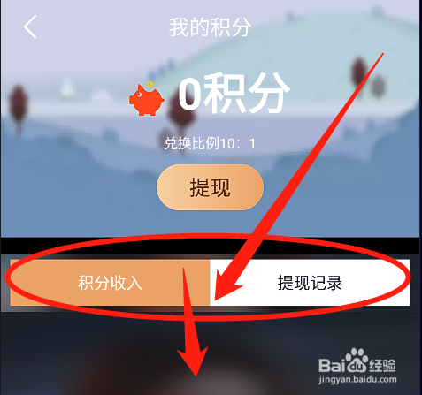 友空app怎么查看账号积分收入明细