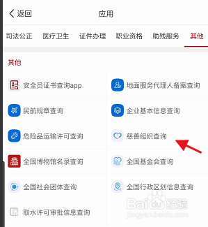 国家政务服务平台慈善组织如何查询