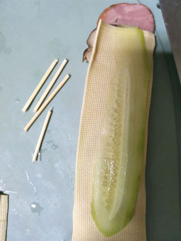 烤培根杏鲍菇卷