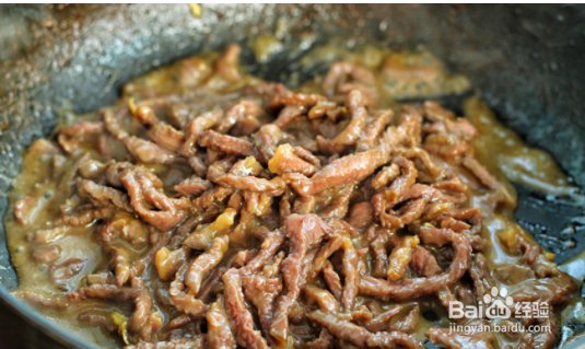 制作青椒牛肉丝