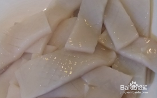 盛夏肥美时节——芫爆鱿鱼卷