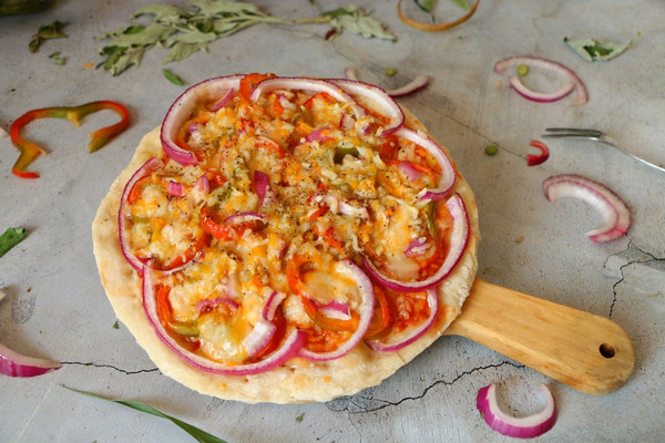 简单美味鸡肉披萨