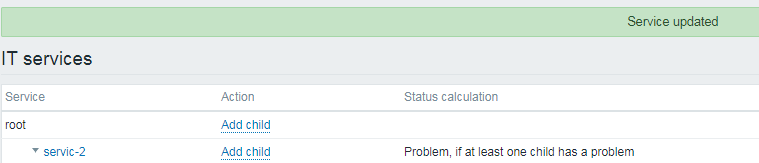 如何在zabbix的服务中删除依赖？