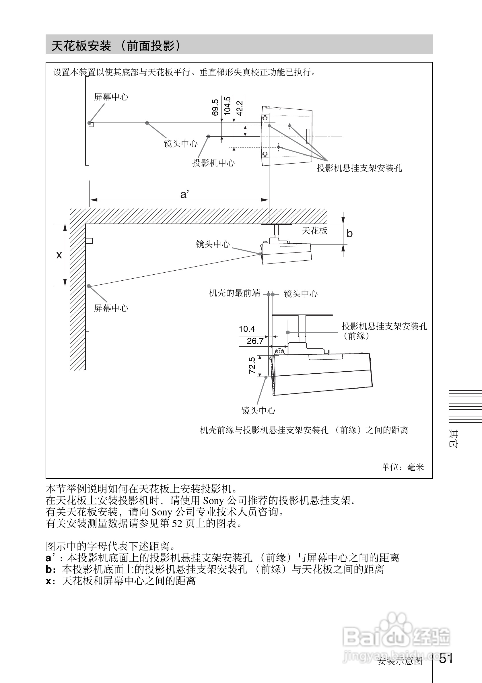 SONY VPL-EW7投影机说明书:[6]