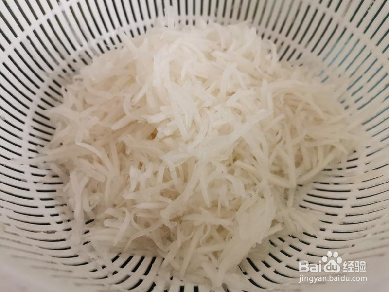 素馅萝卜丝的做法