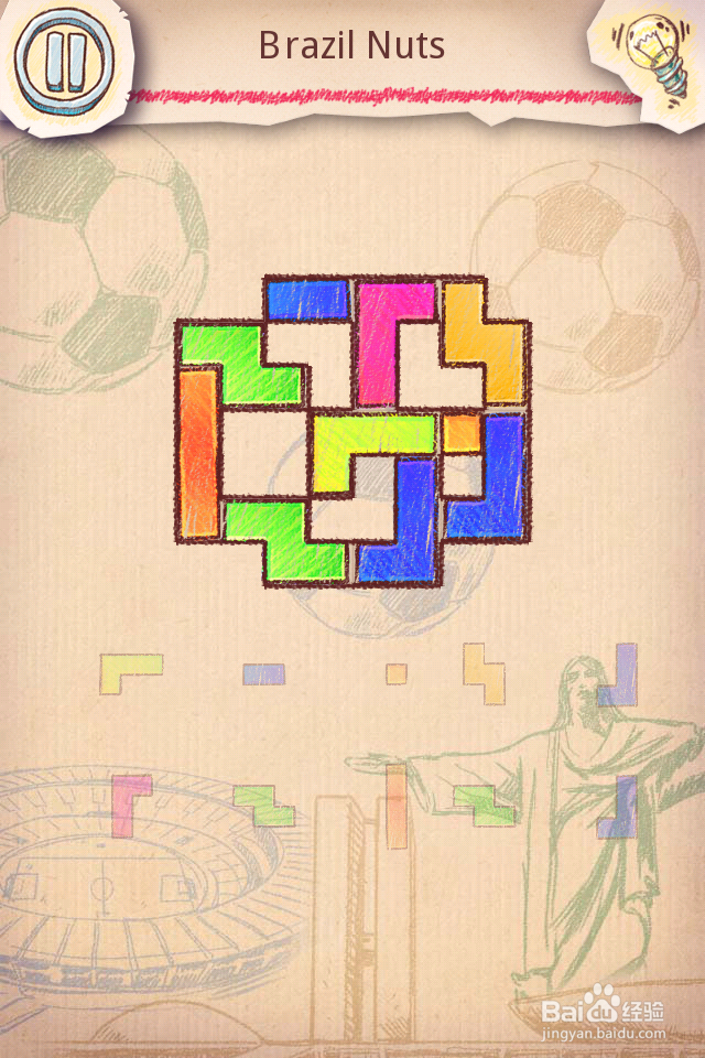 Doodle Fit2 攻略-11 Brazil 巴西