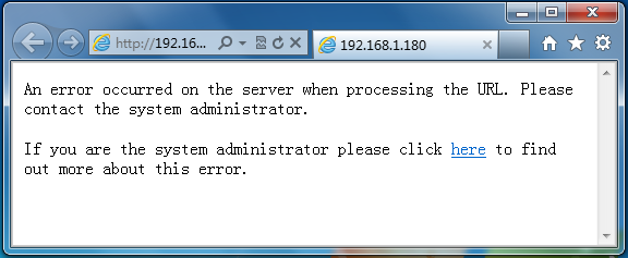 <b>An error occurred on the server解决方法</b>