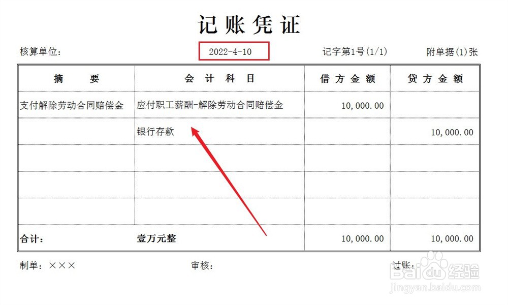 解除劳动合同赔偿金怎么做账